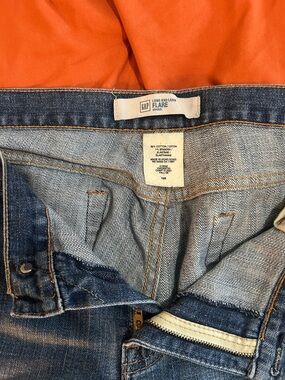 GAP Flare Jeans in Blue with Orange Liner